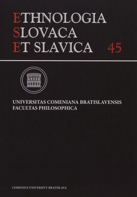 Obálka Ethnologia Slovaca et Slavica....