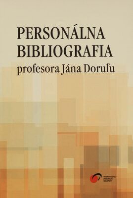 Obálka Personálna bibliografia profes...