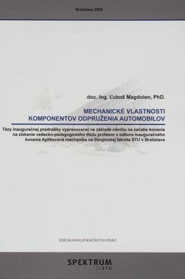 Obálka Mechanické vlastnosti komponen...