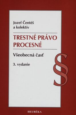 Obálka Trestné právo procesné : všeob...