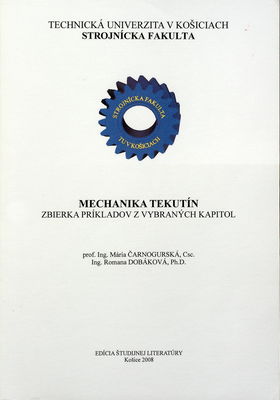 Mechanika tekutín : zbierka príkladov z vybraných kapitol /