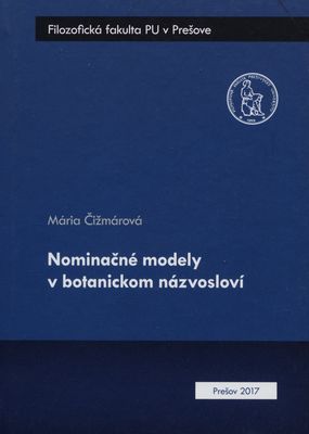 Nominačné modely v botanickom názvosloví /