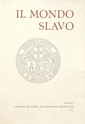 Il mondo slavo : saggi e contributi slavistici a cura dell´Istituto di Filologia Slava dell´Università degli Studi di Padova. Volume secondo /