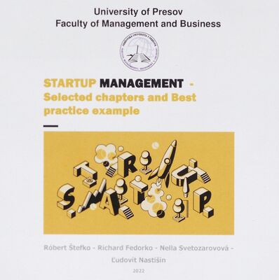 Startup management - selected chapters and Best practice examples /