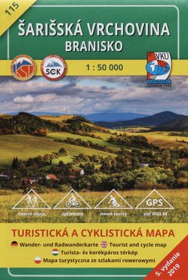 Šarišská vrchovina ; Branisko : turistická a cyklistická mapa /