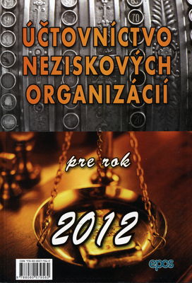 Účtovníctvo neziskových organizácií pre rok 2012.
