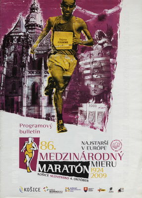 86. medzinárodný maratón mieru 1924-2009 : Košice, Slovensko, 4. október : programový bulletin /