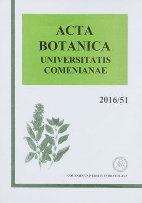 Acta Botanica Universitatis Comenianae. Volume 51 /