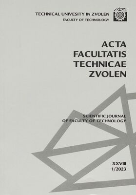 Acta Facultatis technicae : vedecký časopis Fakulty environmentálnej a výrobnej techniky.