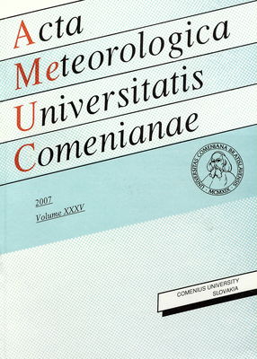 Acta Meteorologica Universitatis Comenianae. Volume 35, 2007.