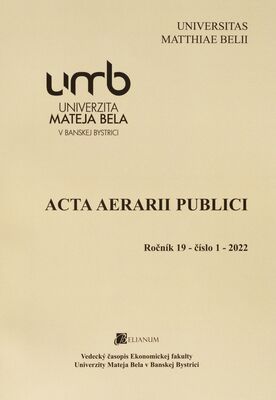 Acta aerarii publici : vedecký časopis Ekonomickej fakulty Univerzity Mateja Bela v Banskej Bystrici.