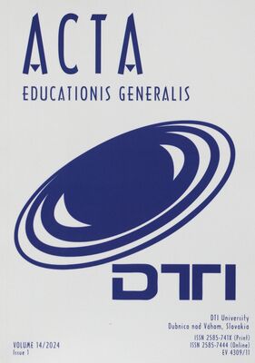 Acta educationis generalis.