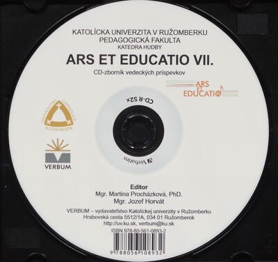 Ars et educatio VII. : CD-zborník vedeckých príspevkov /
