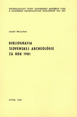 Bibliografia slovenskej bibliografie za rok 1981 /