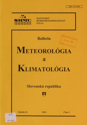 Bulletin meteorológia a klimatológia SR.