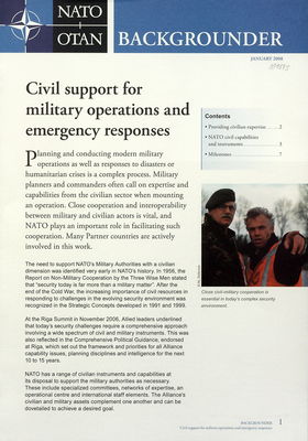 Civil support for military operations and emergency responses.