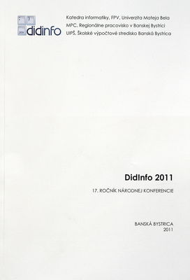 DidInfo 2011 : 17. ročník národnej konferencie /