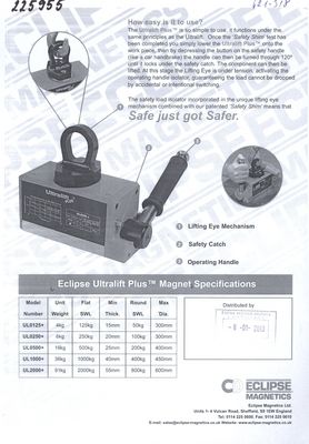 Eclipse Ultralift Plus™ Magnet.