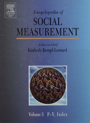 Encyclopedia of social measurement. Volume 3, P-Y. Index /