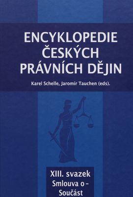 Encyklopedie českých právních dějin. XIII. svazek, Smlouva o - Součást /