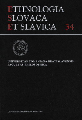 Ethnologia Slovaca et Slavica. Tomus 34/2011 /