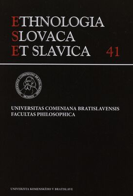 Ethnologia Slovaca et Slavica. Tomus 41, 2020 /