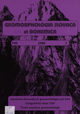 Geomorphologia Slovaca et Bohemica.