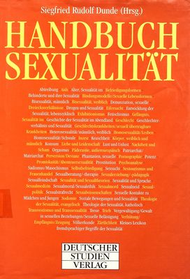 Handbuch Sexualität /