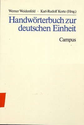 Handwörterbuch zur deutschen Einheit /