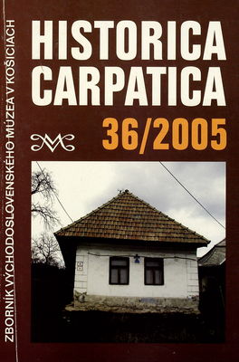 Historica Carpatica 36/2005 /