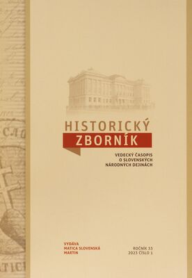 Historický zborník : vedecký časopis o slovenských národných dejinách.