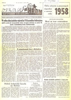 Hlas stavby socializmu : časopis pracujúcich na výstavbe VSŽ, nositeľ odznaku "Budovateľ VSŽ".