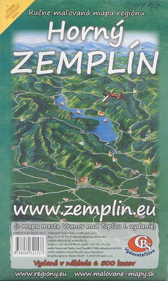 Horný Zemplín ; Vranou nad Topľou ručne maľovaná mapa regiónu : obojstranná verzia /