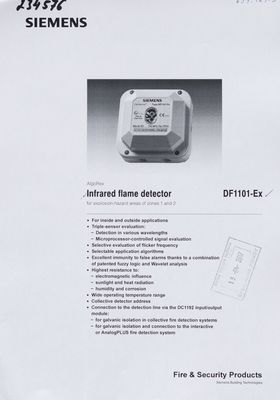 Infrared flame detector DF1101-Ex.