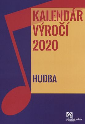 Kalendár výročí 2020 : hudba /