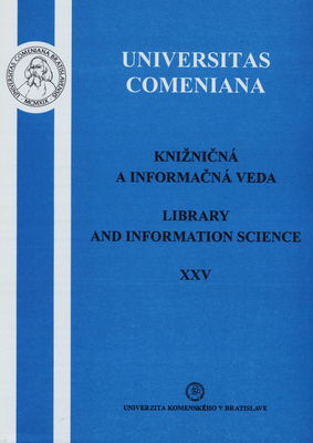 Knižničná a informačná veda. XXV /