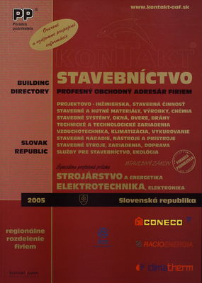Kontakt Stavebníctvo : profesný obchodný adresár firiem : Slovenská republika 2005