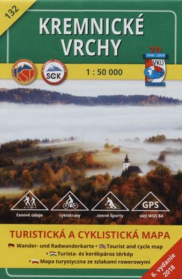 Kremnické vrchy turistická a cykloturistická mapa /