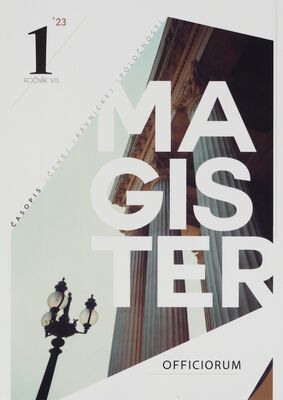 Magister Officiorum : časopis Učenej právnickej spoločnosti.