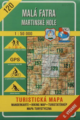 Malá Fatra ; Martinské Hole turistická mapa /