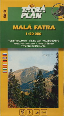 Malá Fatra turistická mapa.