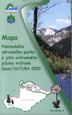 Mapa Pieninského národného parku a jeho ochranného pásma vrátane území NATURA 2000 :