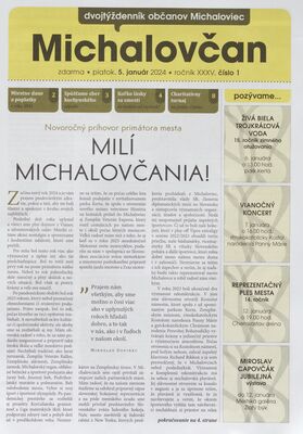 Michalovčan : dvojtýždenník občanov Michaloviec.