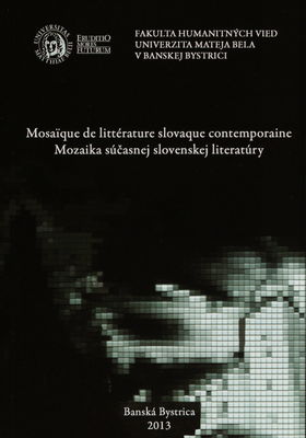 Mossaїque de littérature slovaque contemporaine /