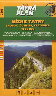 Nízke Tatry ; Chopok, Ďumbier, Čertovica turistická mapa.
