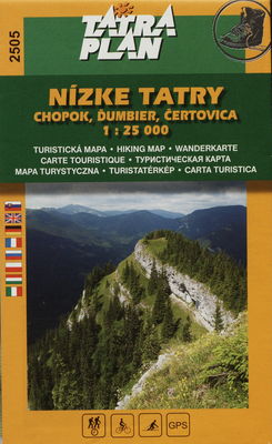 Nízke Tatry - Chopok, Ďumbier, Čertovica turistická mapa.