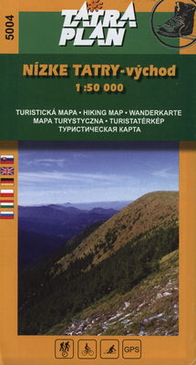 Nízke Tatry - východ turistická mapa /