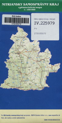 Nitriansky samosprávny kraj : cykloturistická mapa /