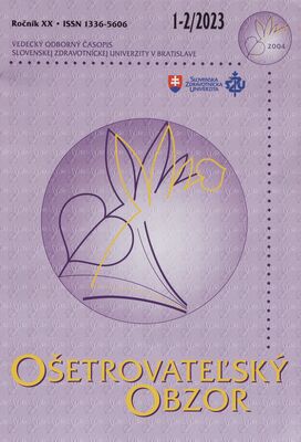 Ošetrovateľský obzor : vedecký odborný časopis Slovenskej zdravotníckej univerzity v Bratislave.
