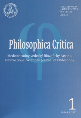 Philosophica critica : medzinárodný vedecký filozofický časopis.